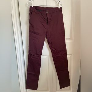 Mens Lululemon Commission Pants 31x32 slim fit